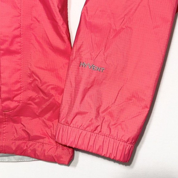 The North Face Hyvent Womens Jacket Large Hooded Windbreaker Rain Nylon Full Zip - Picture 8 of 11